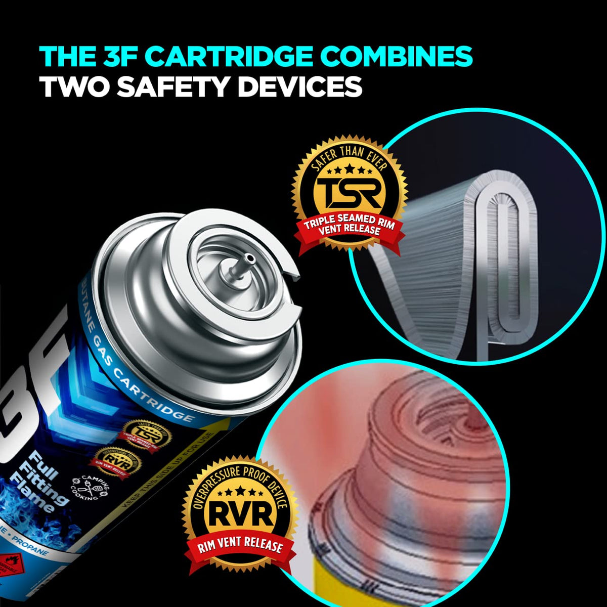 Butane Fuel Canister 8oz 4 Pack Z189