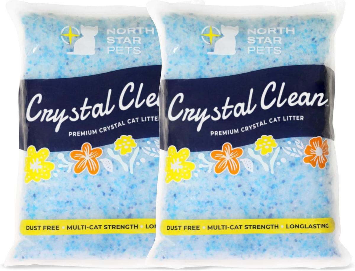 Fresh Scent Crystal Cat Litter with Odor Control, 2X4.3 Lb Bags T23578