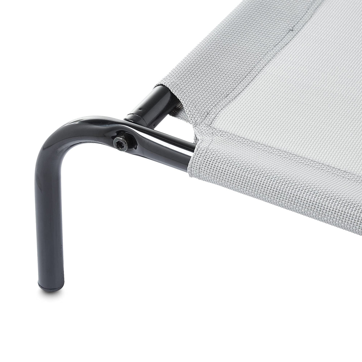 Elevated Dog Bed with Metal Frame, Grey V286946