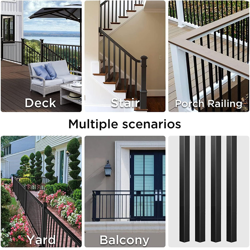 101 Pack 32" Black Metal Balusters F91078