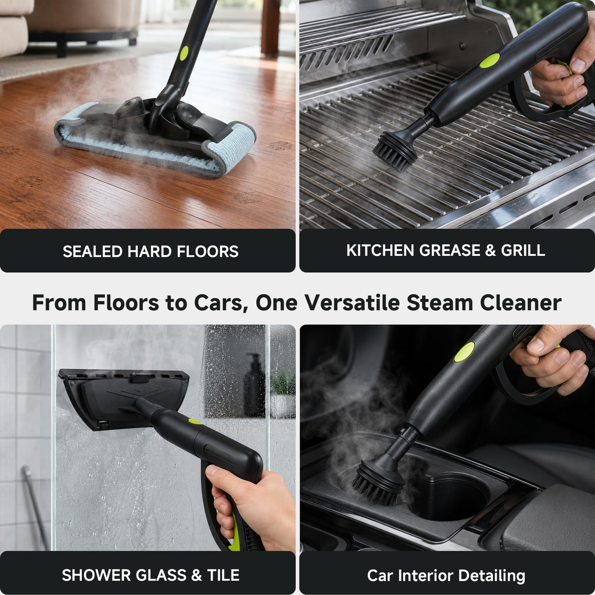 1500W High Pressure Steam Cleaner with 22 Accessories G445