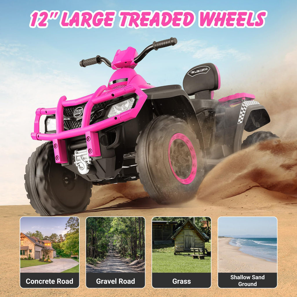 24V 2 Seater 4WD Off-Road Ride on ATV P34469