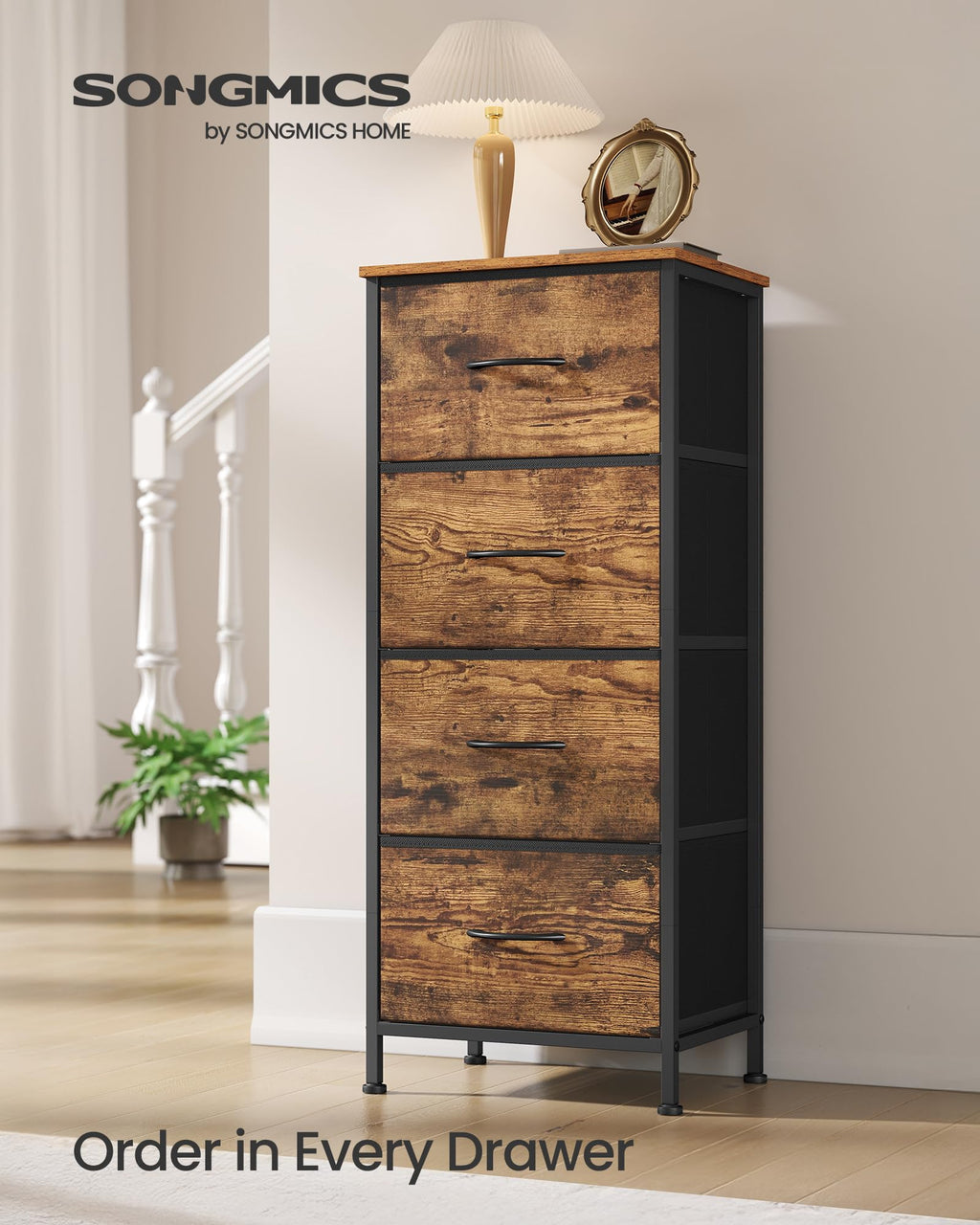 Dresser with 4 Fabric Drawers Z5786