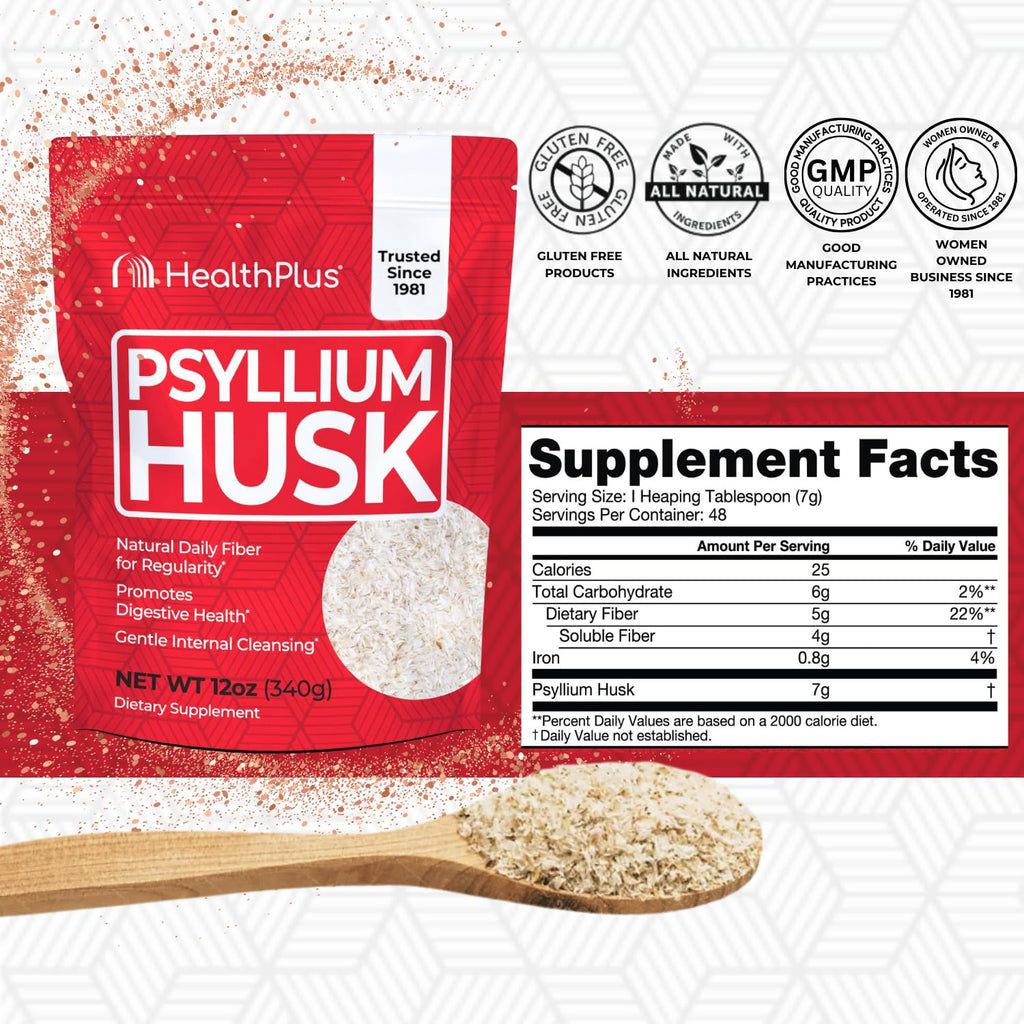 Psyllium Husk Fiber Supplement, 12 oz Y3473