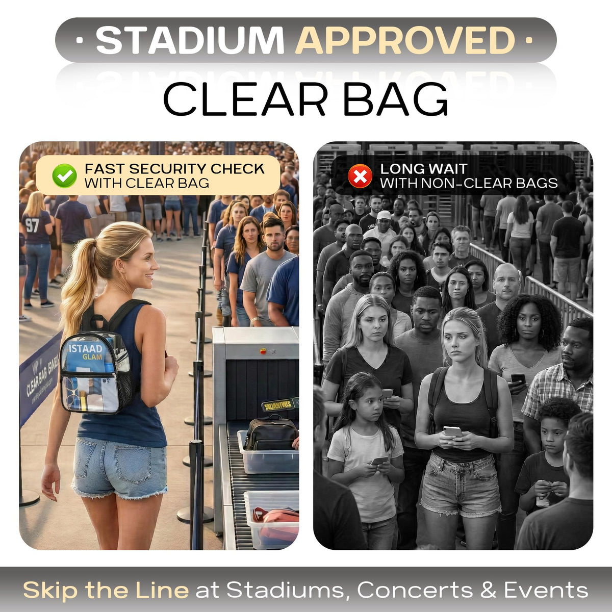 Clear Backpack 12x6x11 O68317