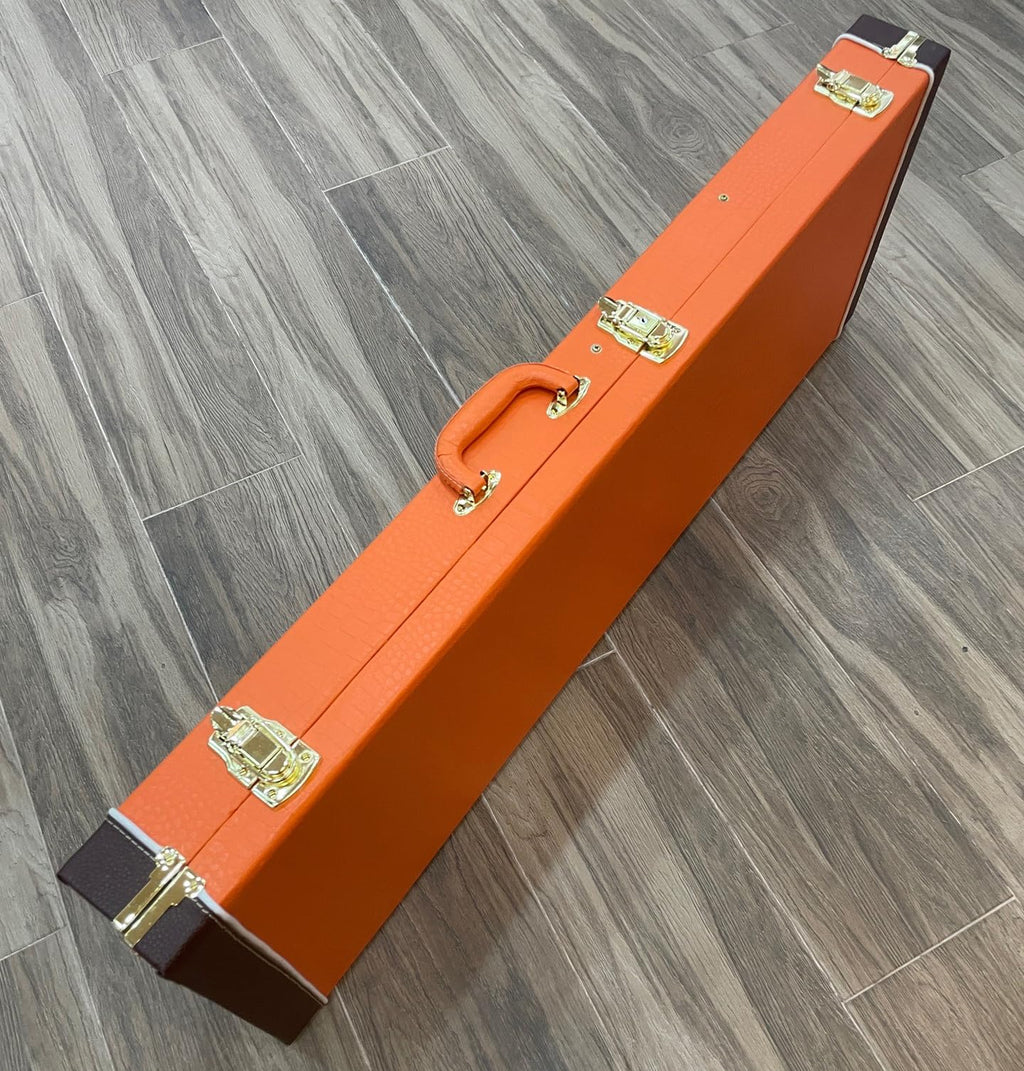 39" Electric Guitar Hard Case with Lockable Wood Frame and Plush Interior W218