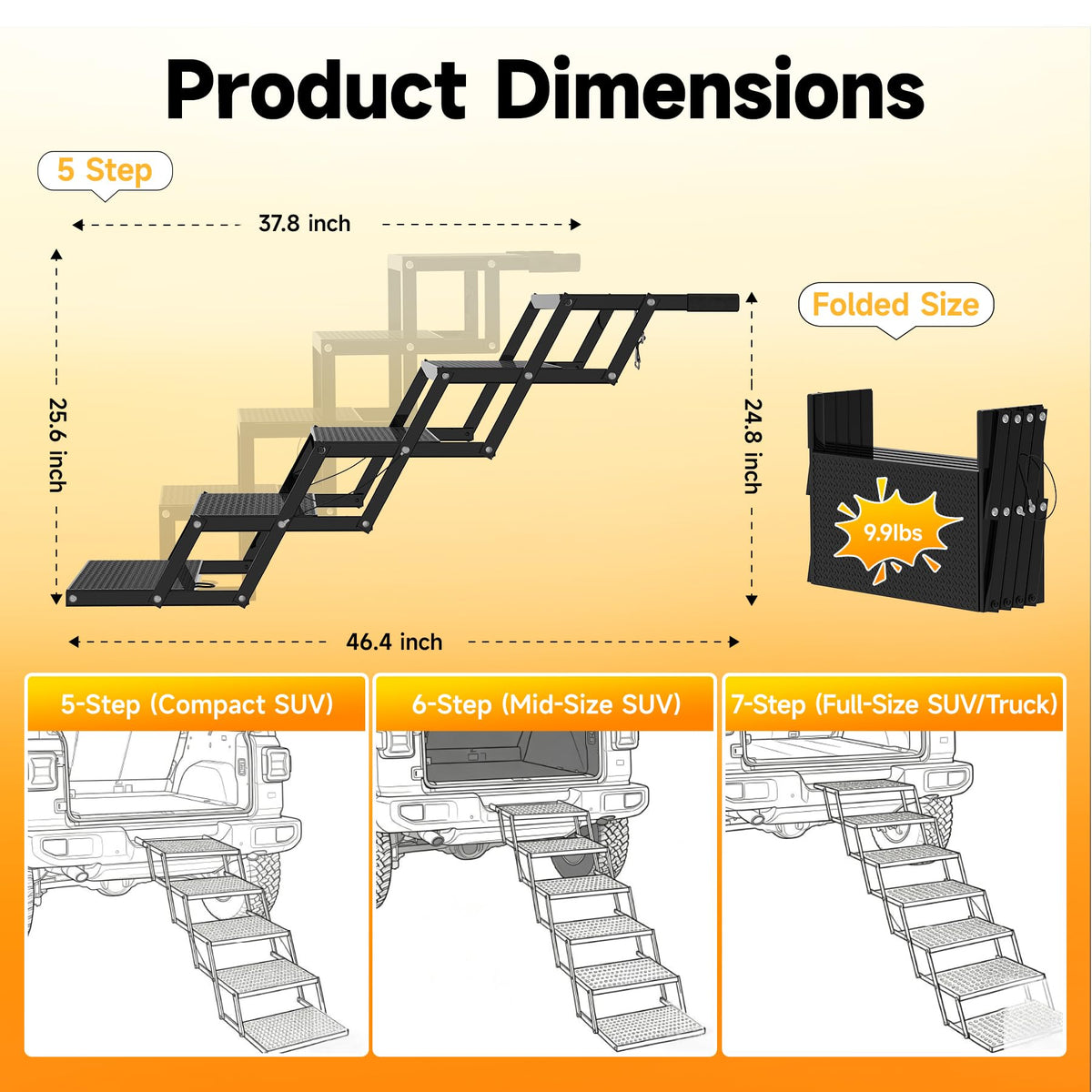 Foldable Dog Stairs Y94271