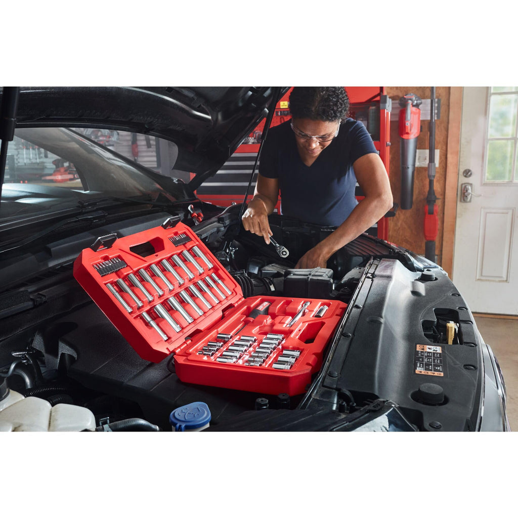 Mechanics Tool Set, 3/8 Inch Drive, 61 Piece Y488