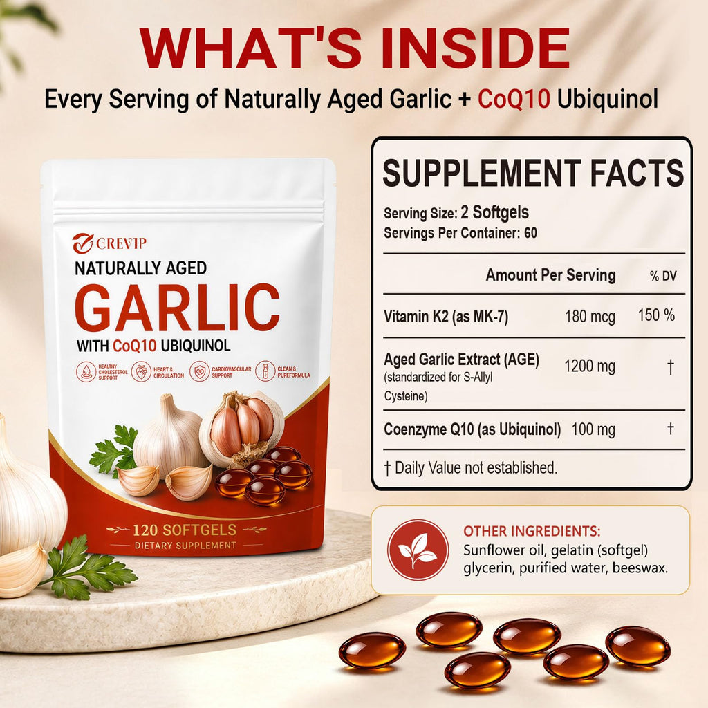Odorless Garlic Extract Softgels 120Ct L1352
