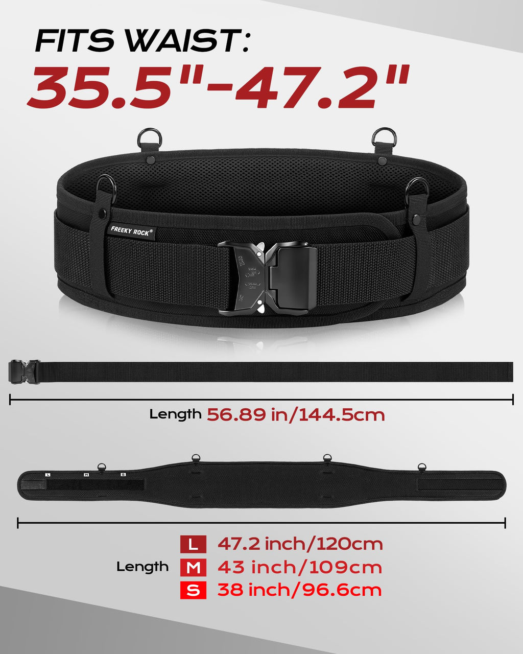 Padded Tool Belt with D Ring N605