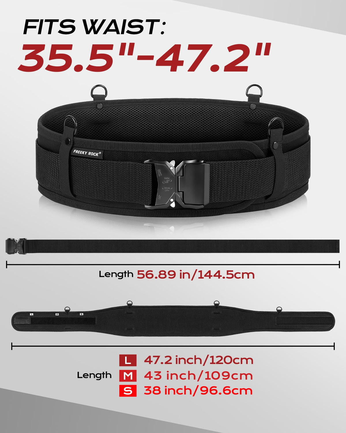 Padded Tool Belt with D Ring N605