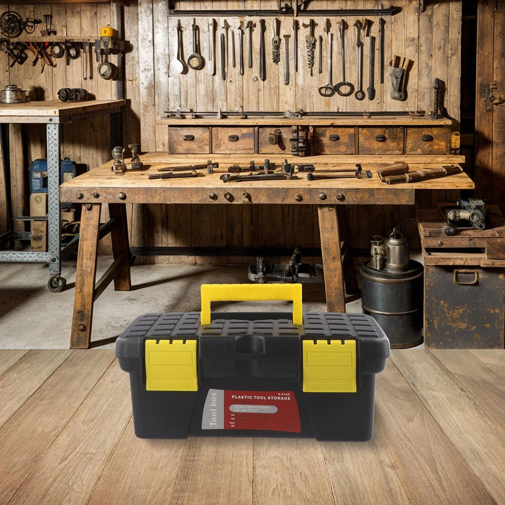 10 Inch Black Plastic Toolbox S384