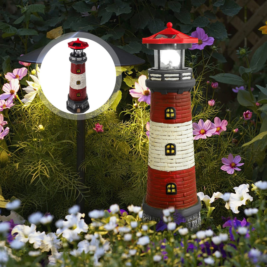 Solar Lighthouse Statue 14.76 Inch T154091