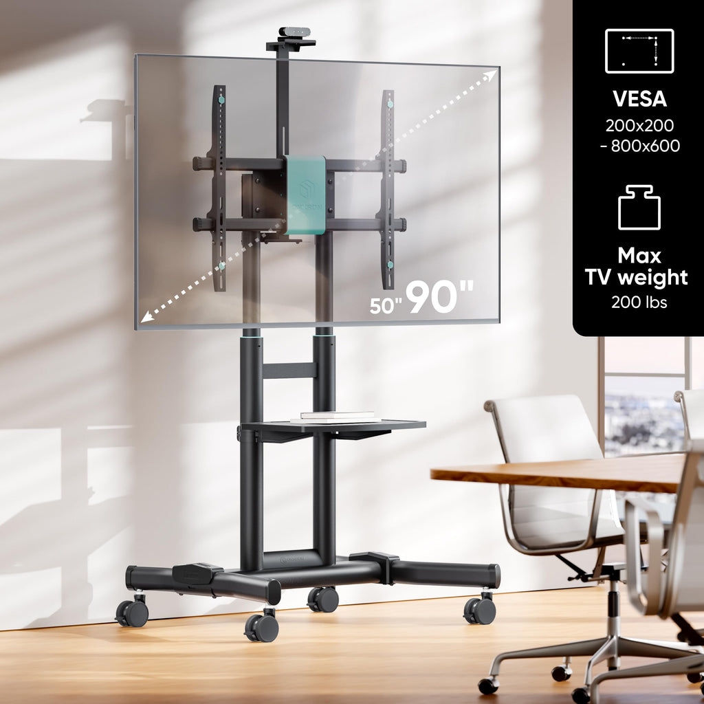 Black Mobile TV Stand 50-90 Inch S172300