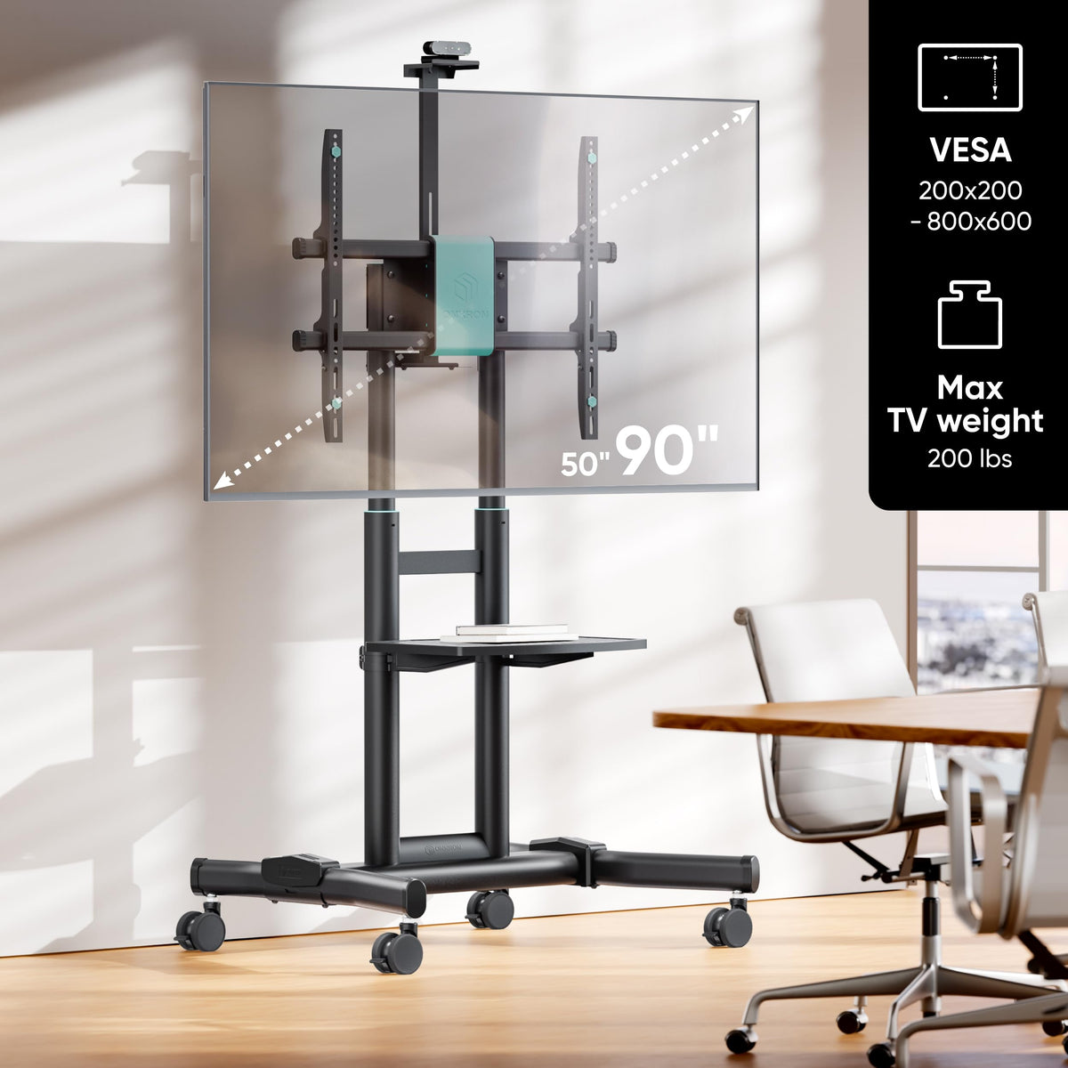 Black Mobile TV Stand 50-90 Inch S172300