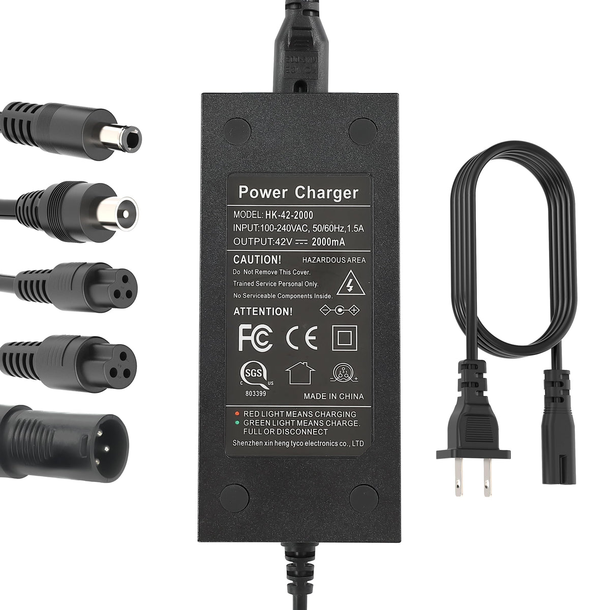 42V 2A Scooter Charger with 5 Types of Connectors F476657