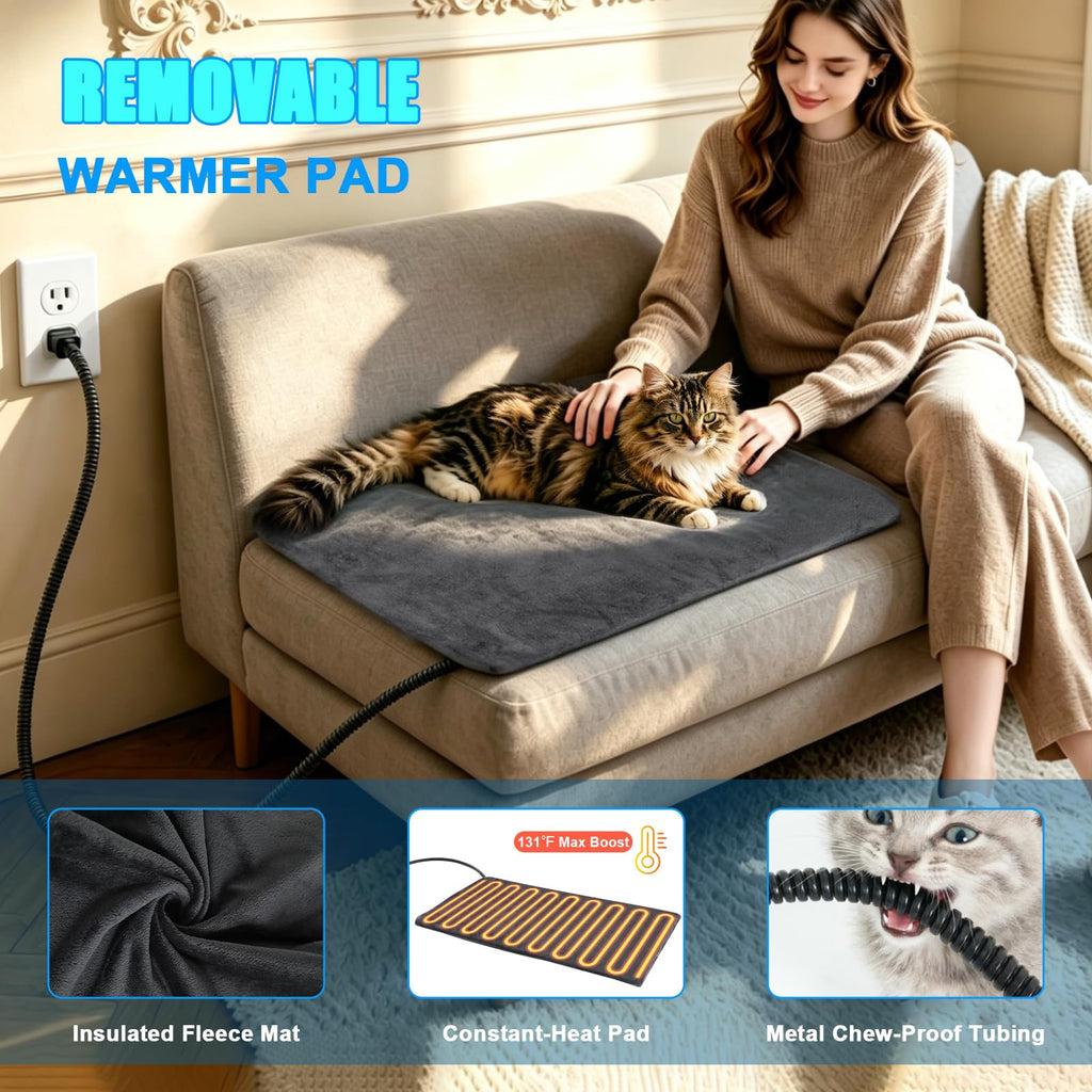 Insulated Outdoor Heated Cat Shelter M92538
