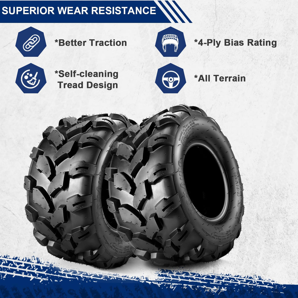 2PCS Sport ATV Tires 18x9.5-8 4PR Off-Road Mud Sand Tires T388907