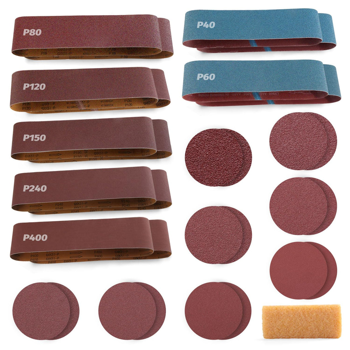 4x36 Inch Sanding Belts 31Pack M595