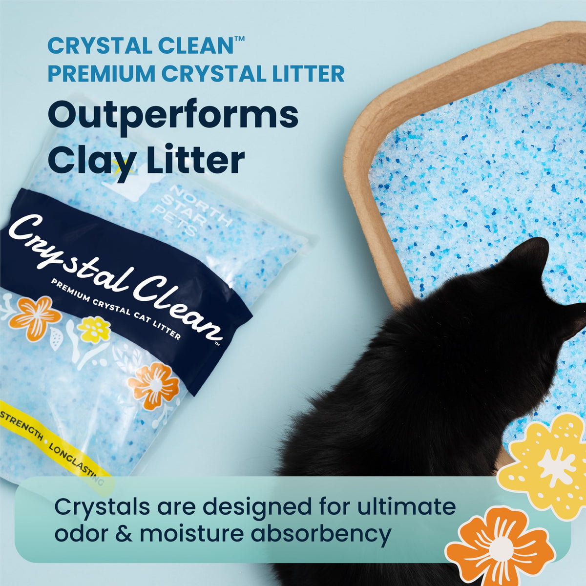 Fresh Scent Crystal Cat Litter with Odor Control, 2X4.3 Lb Bags T23578