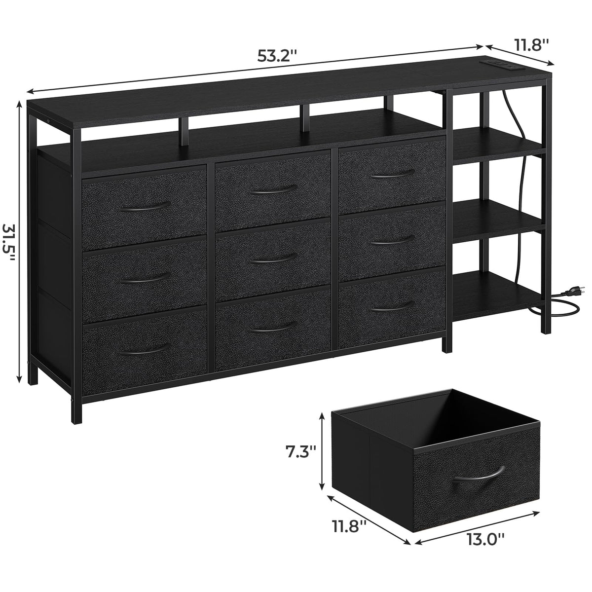 Black TV Stand F720679