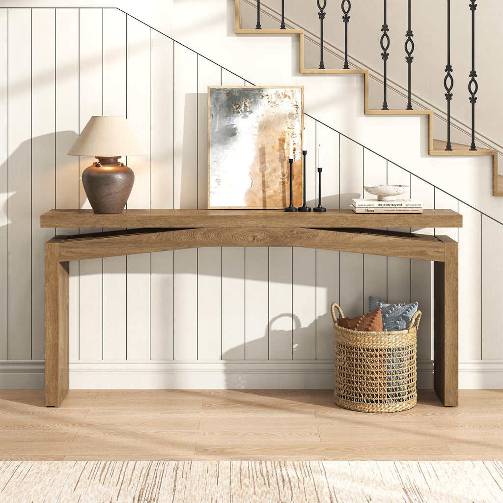 Console Tables 63-Inch Natural Brown B630
