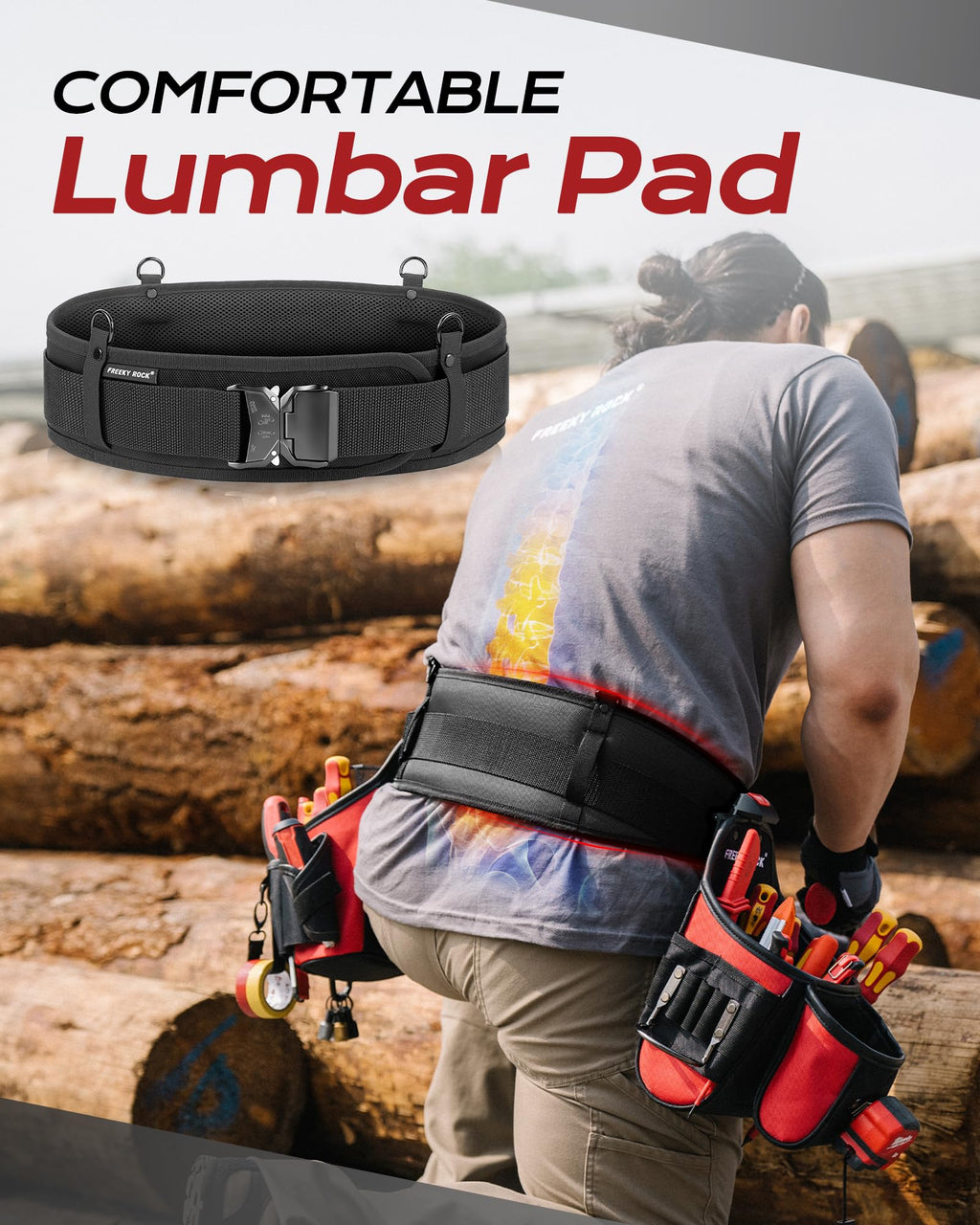 Padded Tool Belt with D Ring N605