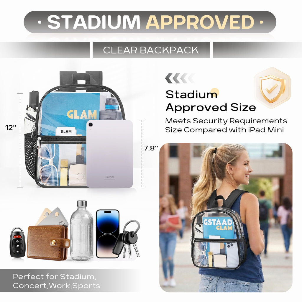 Clear Backpack 12x6x11 O68317