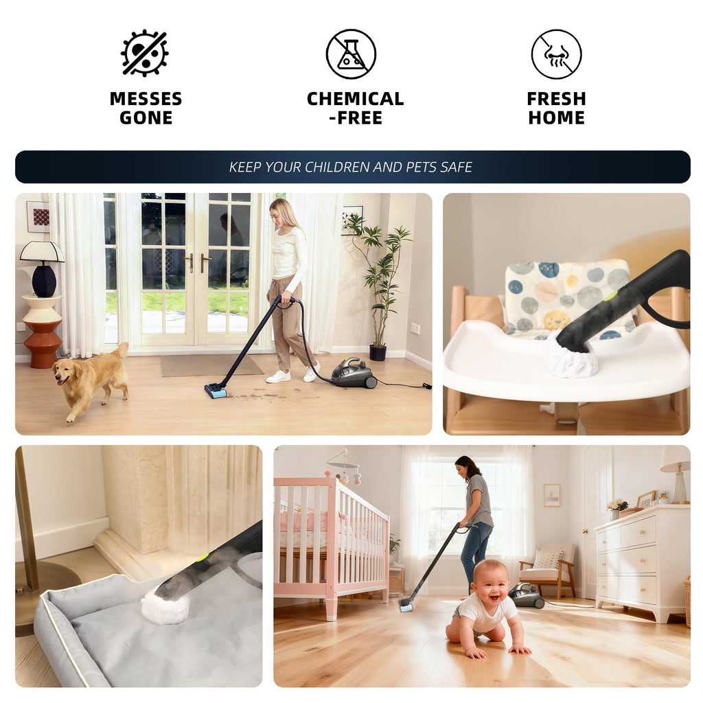 1500W High Pressure Steam Cleaner with 22 Accessories G445