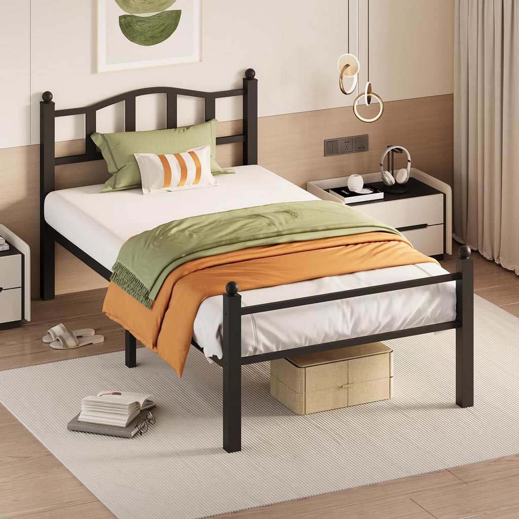Twin Bed Frames with Headboard H8022
