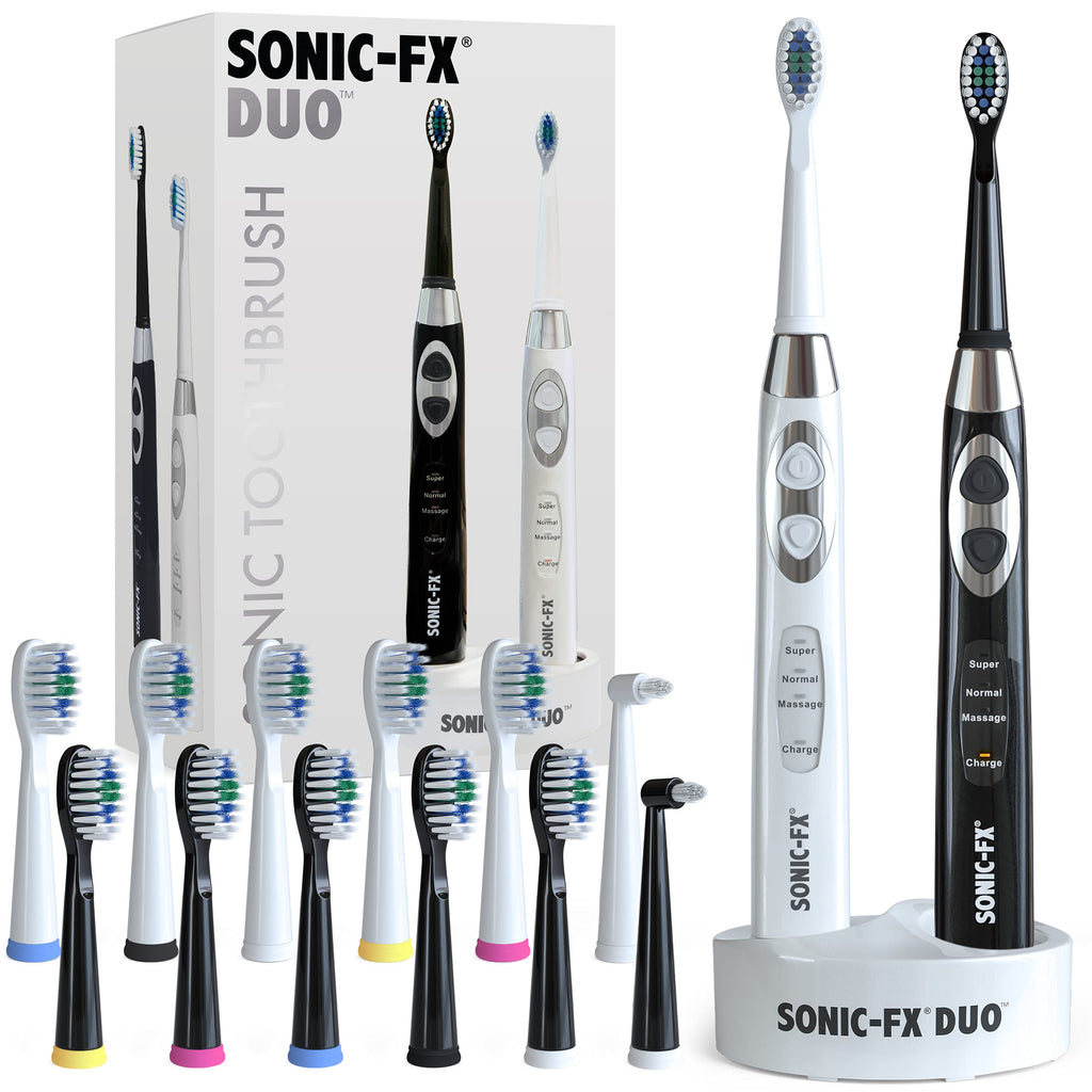 Rechargeable Electric Toothbrush Set with 14 Brush Heads J819564
