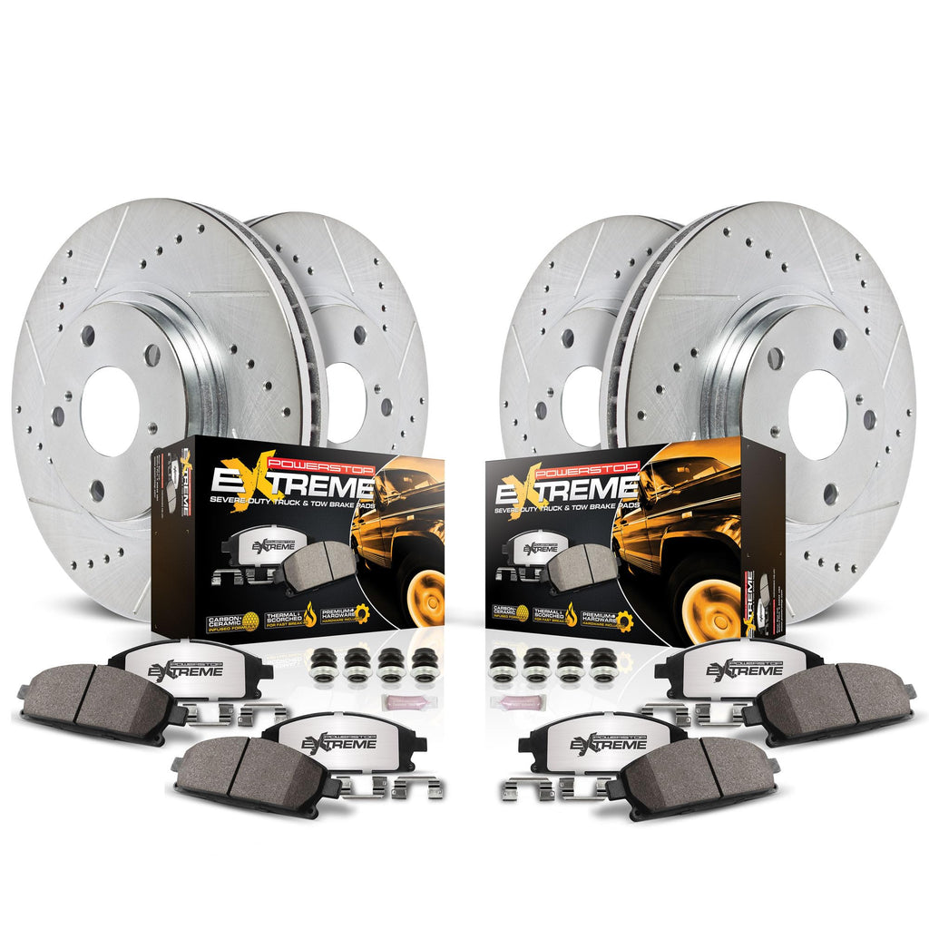 Brake Pad & Rotor Kit Front & Rear Q196