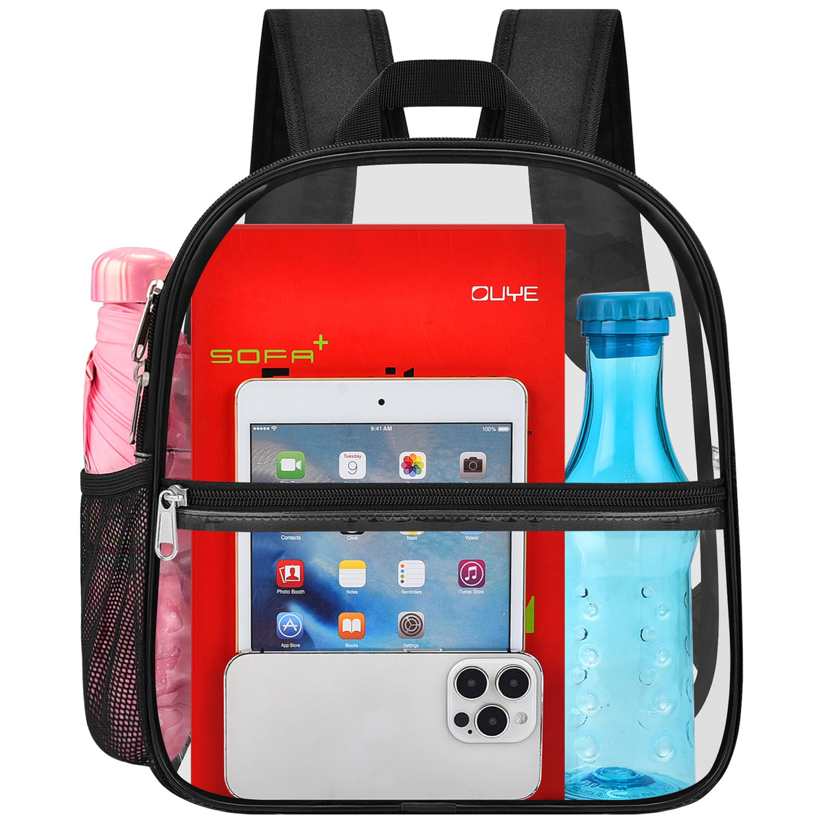 Clear Backpack 12x6x11 O68317