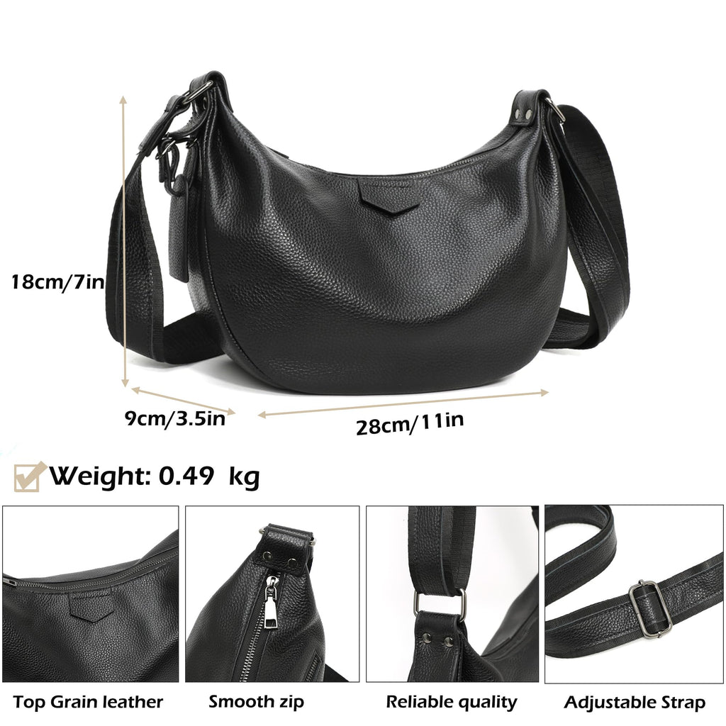 Genuine Leather Crossbody Shoulder Handbag E7184