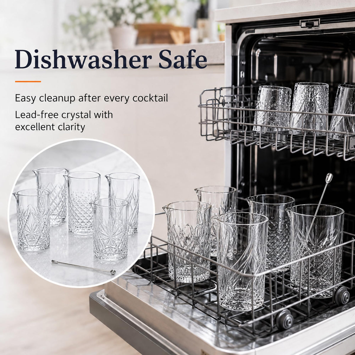 Cocktail Mixing Glass Set of 6 K189128