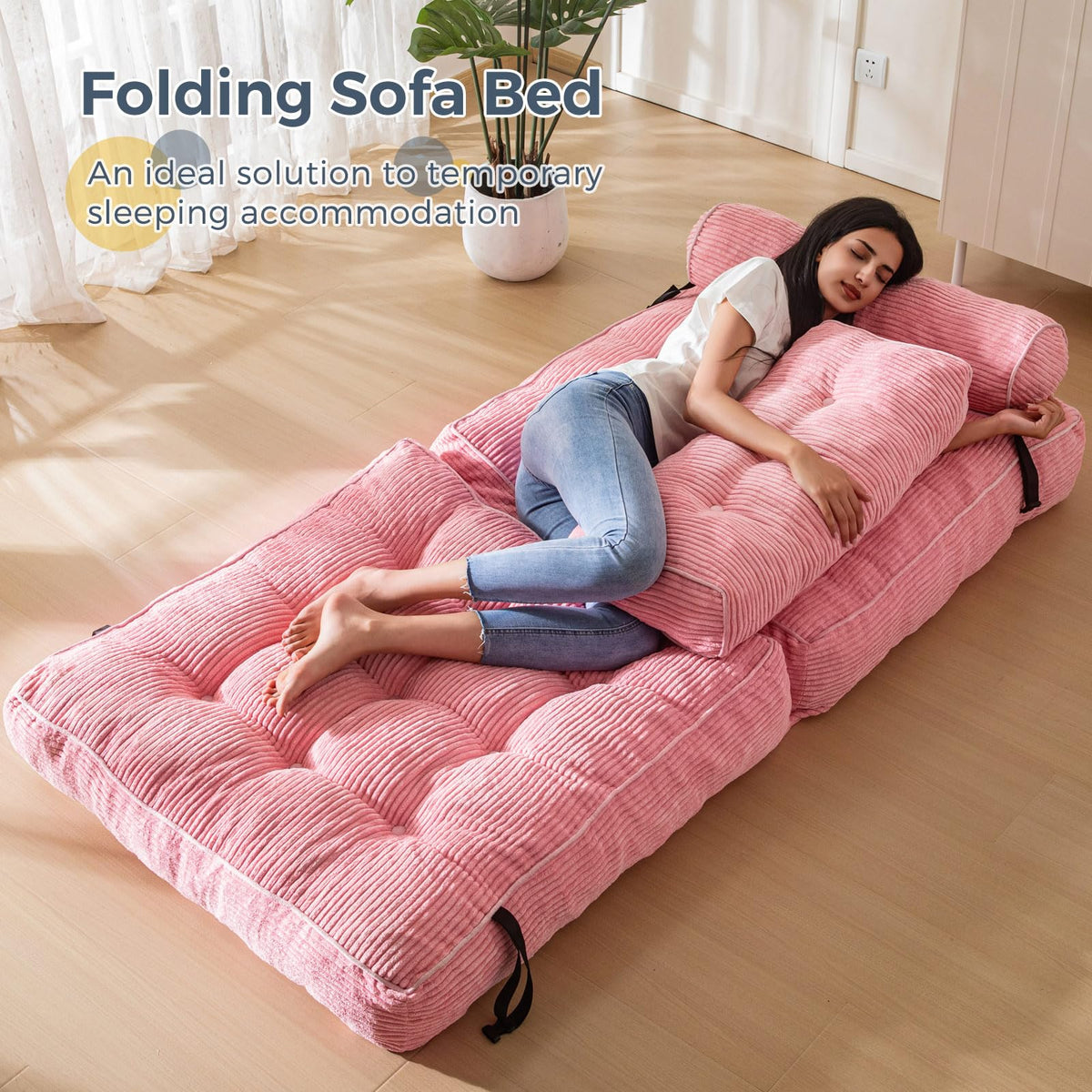 Folding Sofa Bed with Pillow C937
