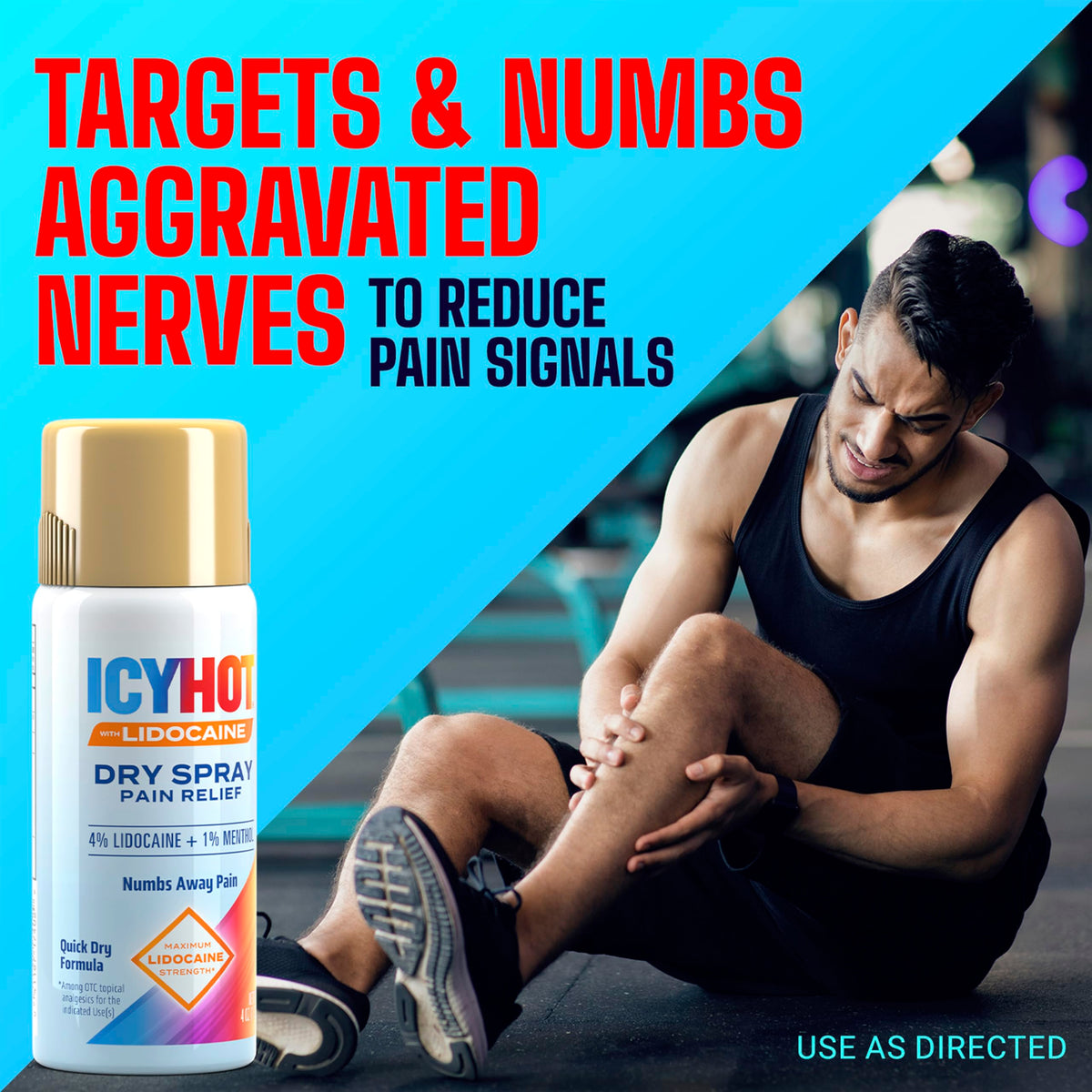 Lidocaine Pain Relief Dry Spray 4 oz W910