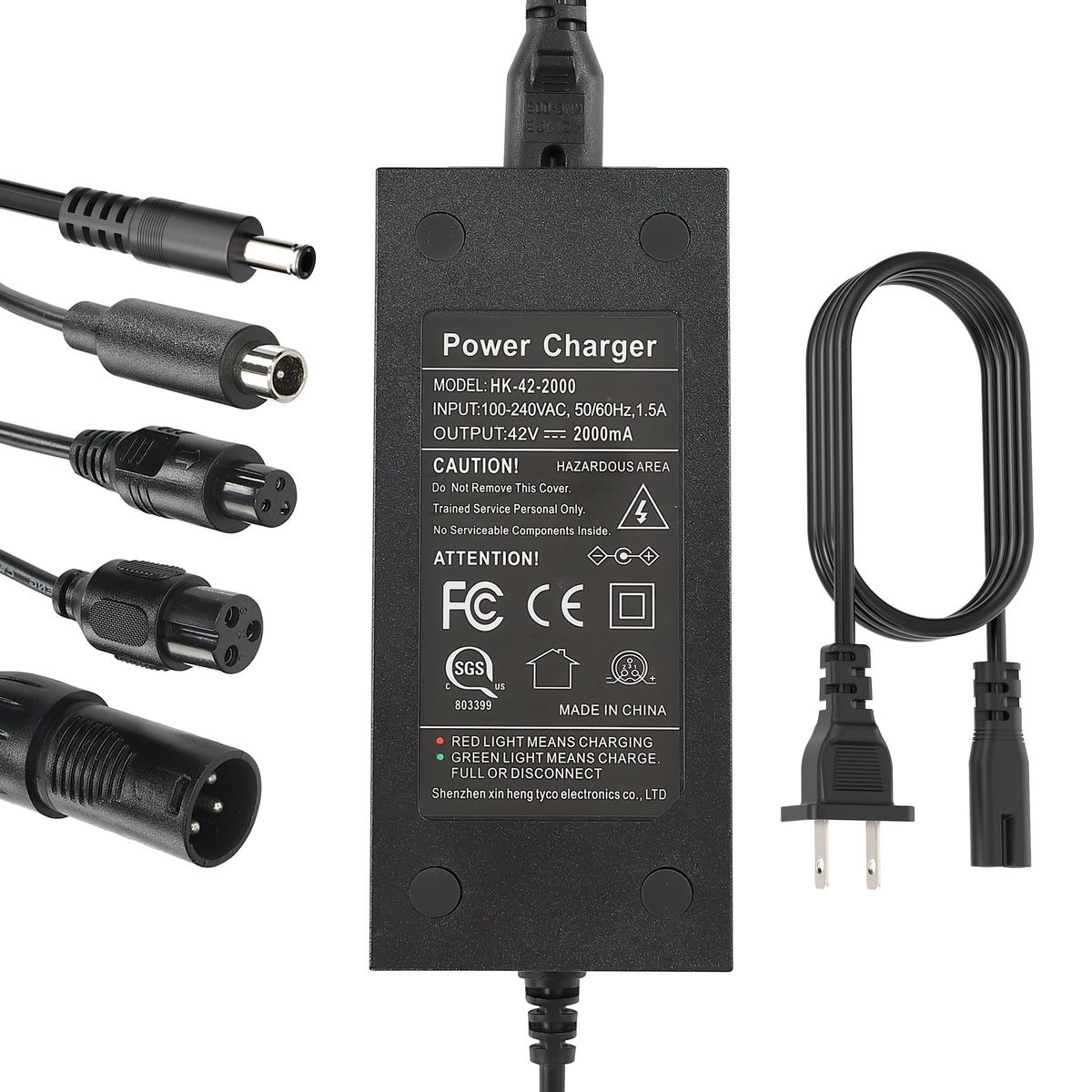 42V 2A Scooter Charger with 5 Types of Connectors F476657