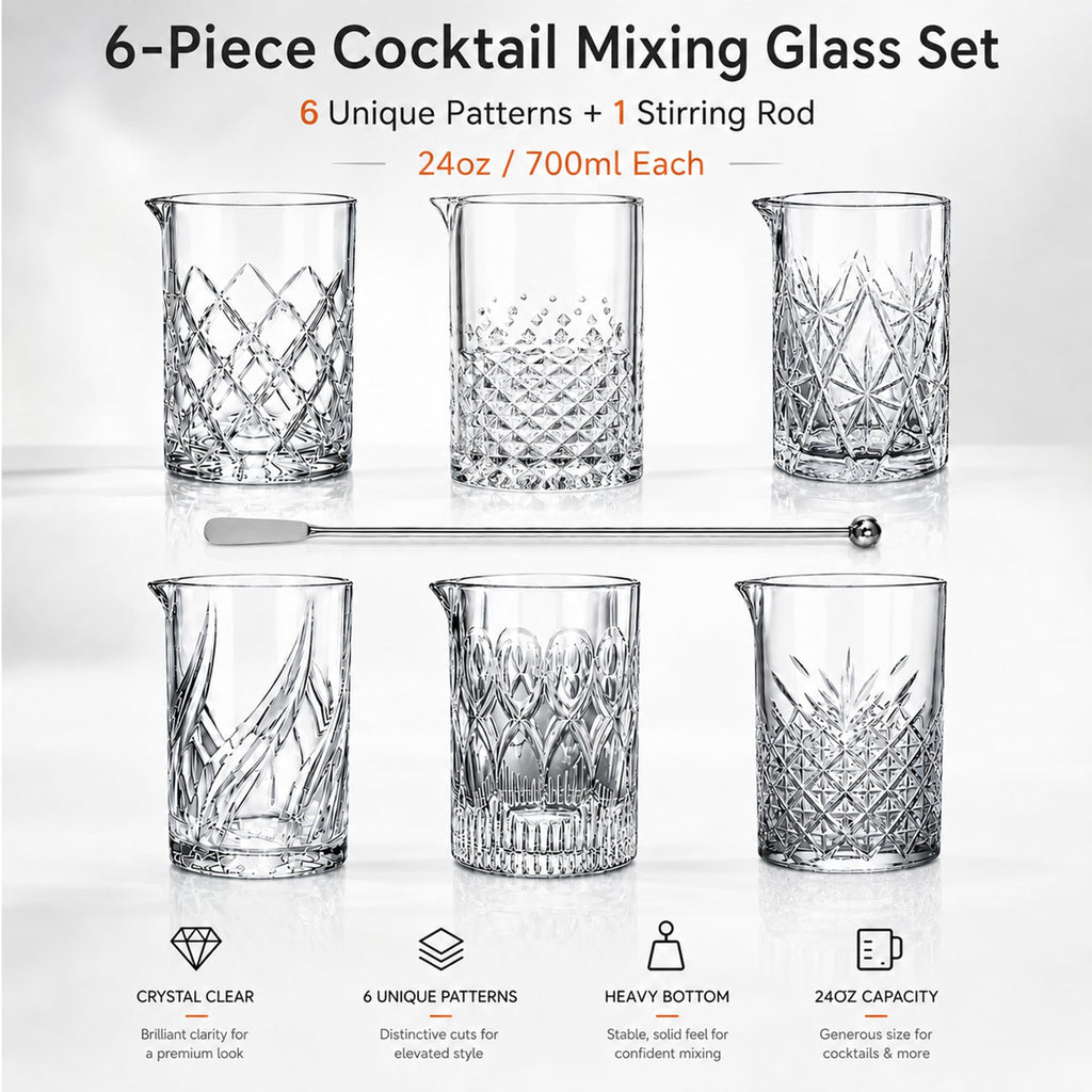 Cocktail Mixing Glass Set of 6 K189128