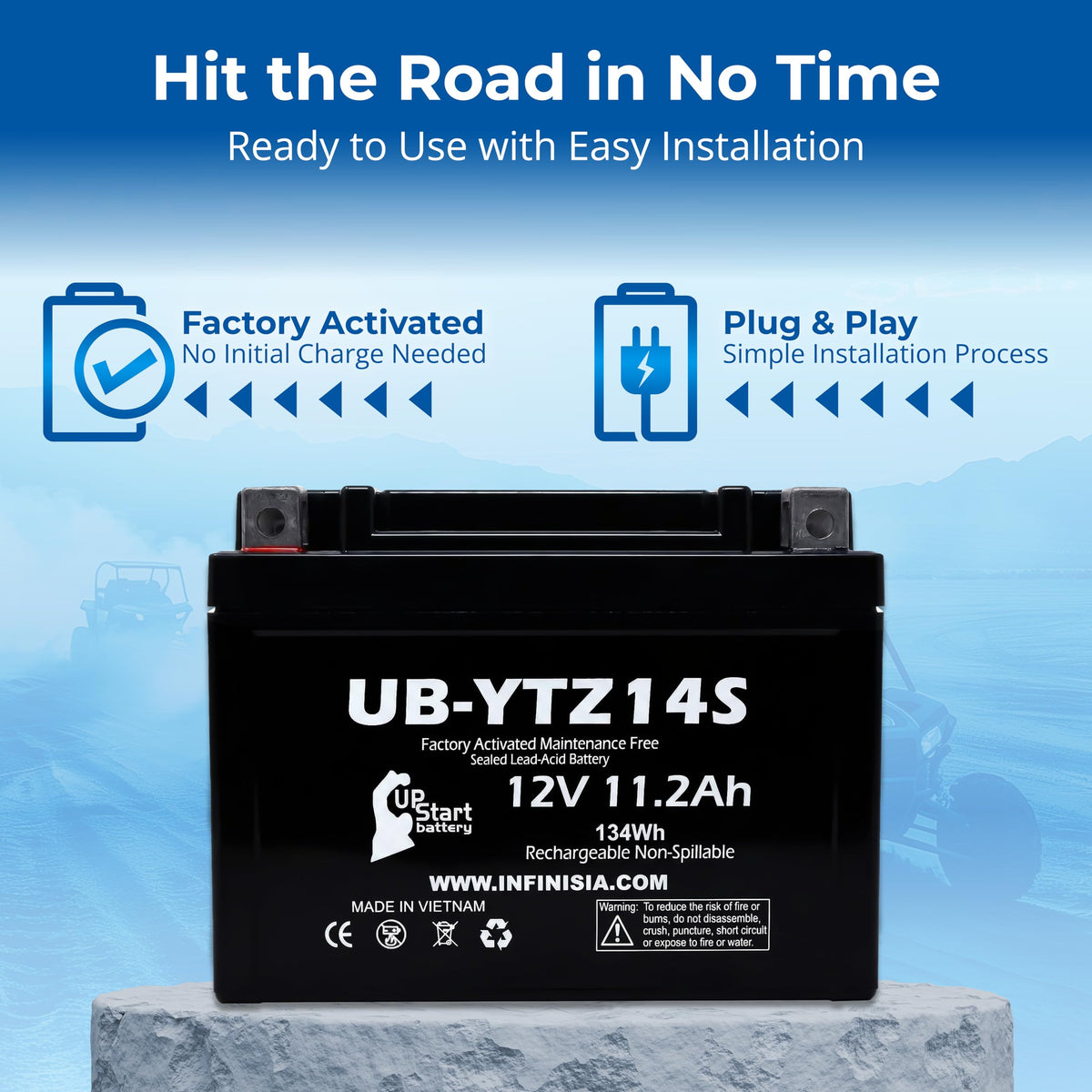12V 11.2Ah Battery E760