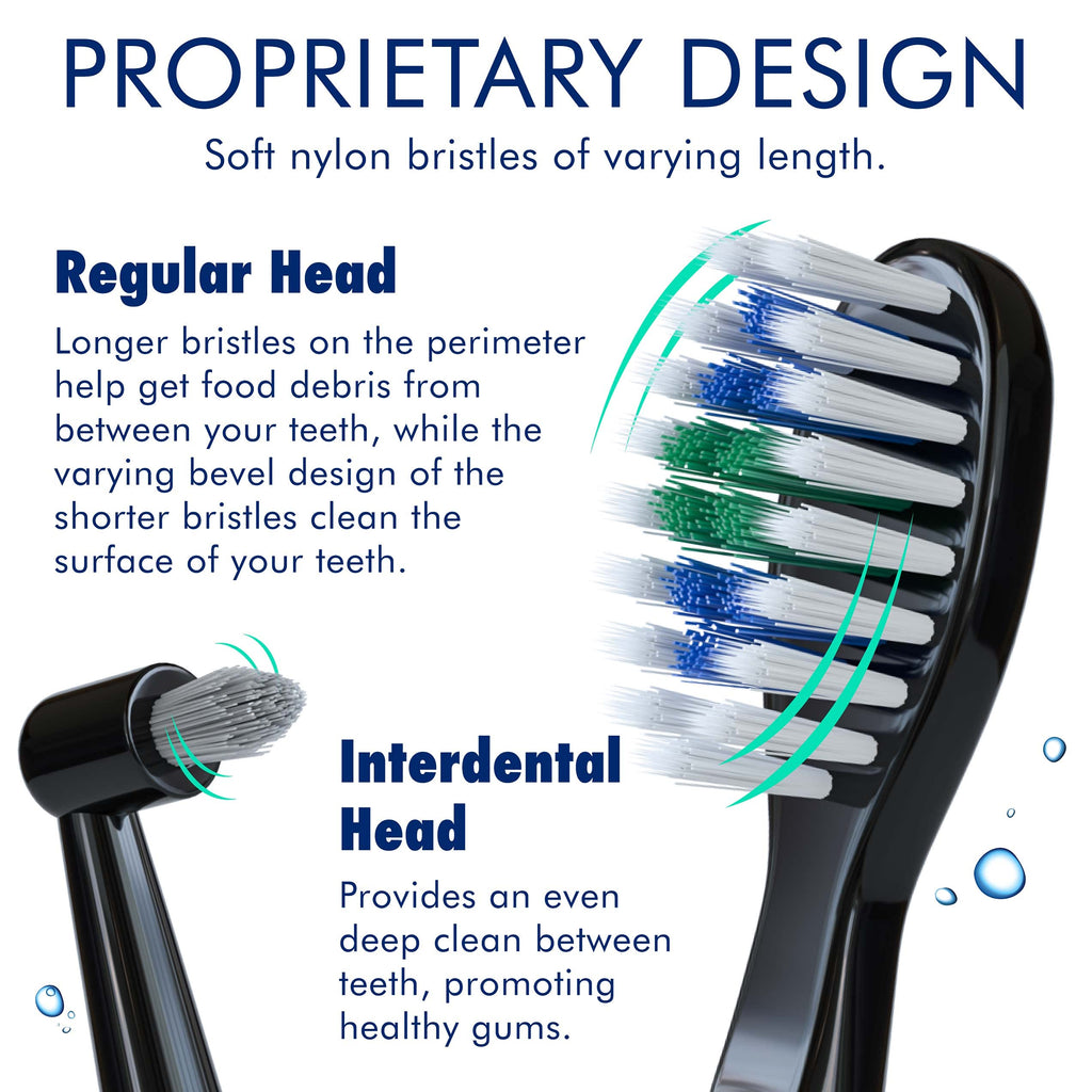 Rechargeable Electric Toothbrush Set with 14 Brush Heads J819564