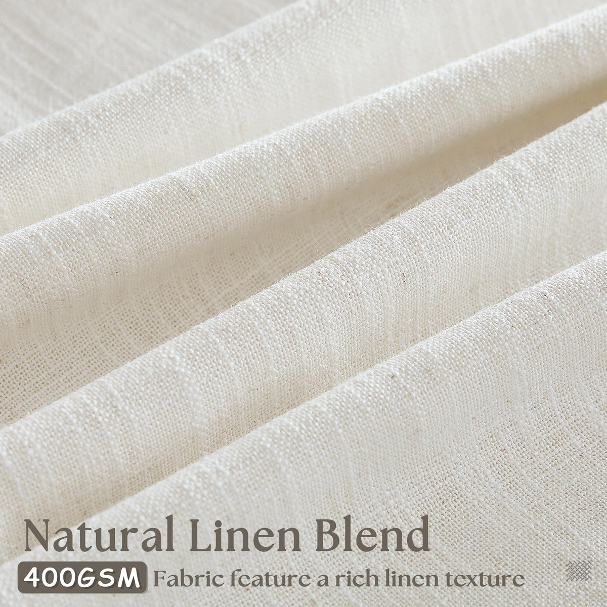 Natural Extra Wide Pinch Pleat 102 Inch Curtains T583