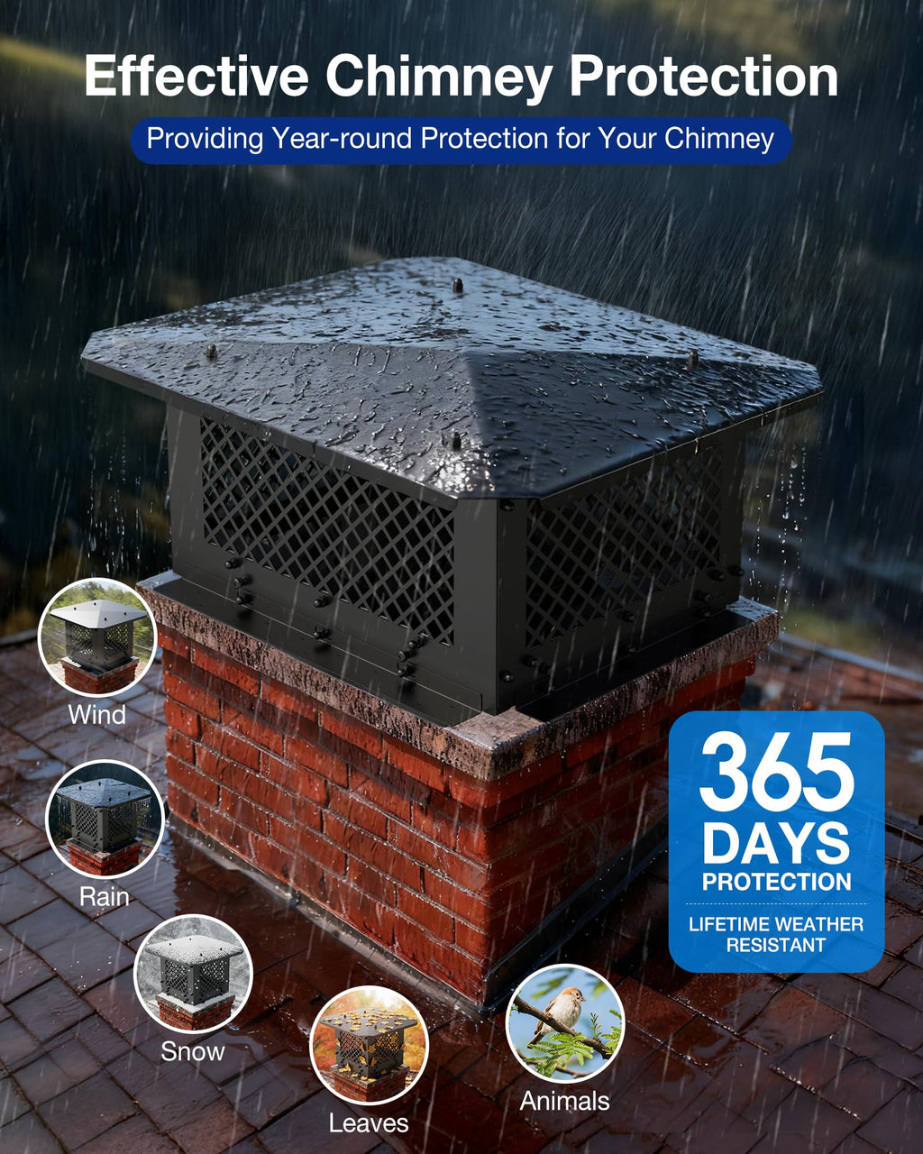 Rectangular Chimney Cap 14"x19" Z7913