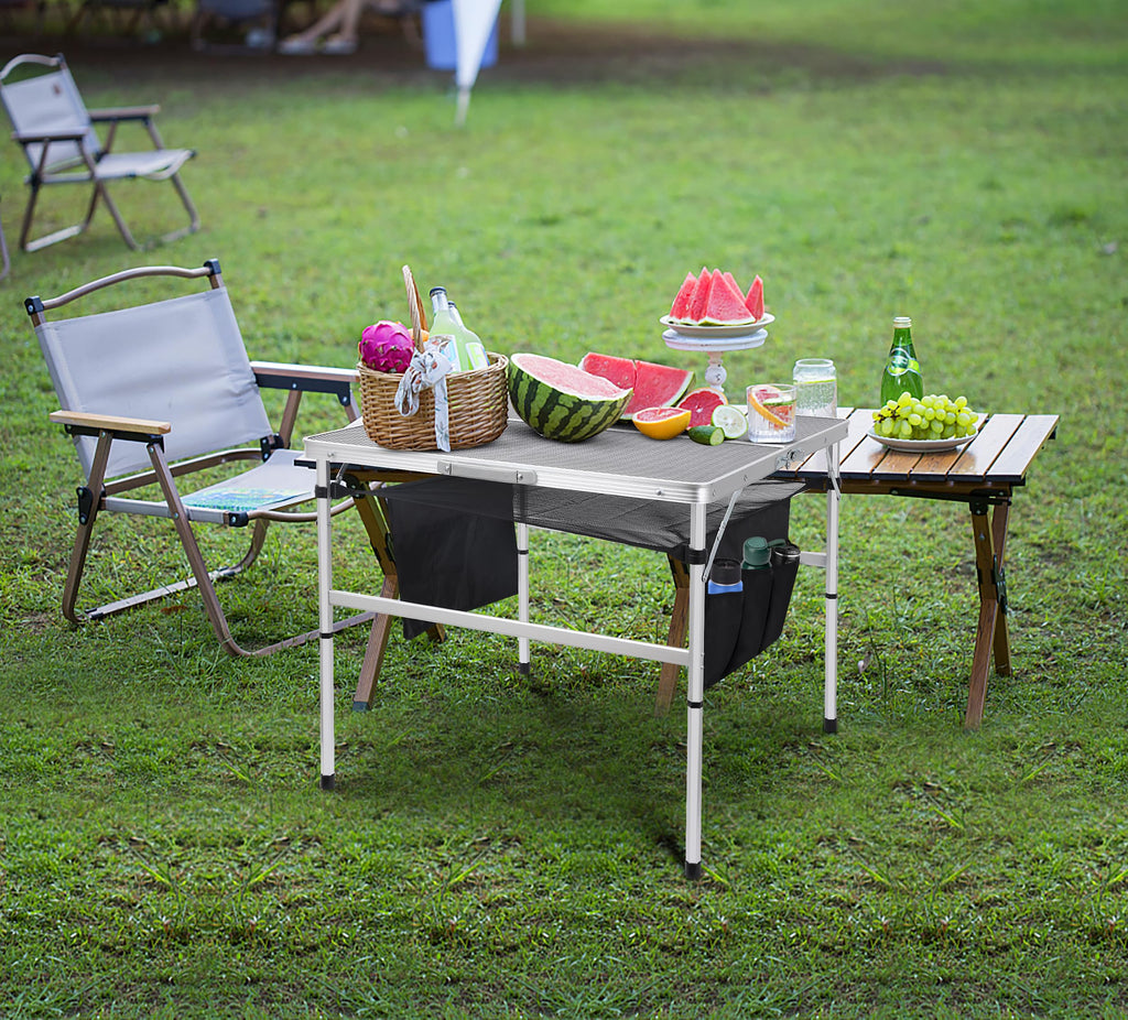 Height Adjustable Aluminum Folding Table X39139