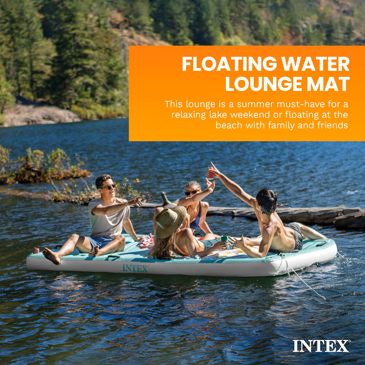Inflatable Floating Water Lounge Mat E944