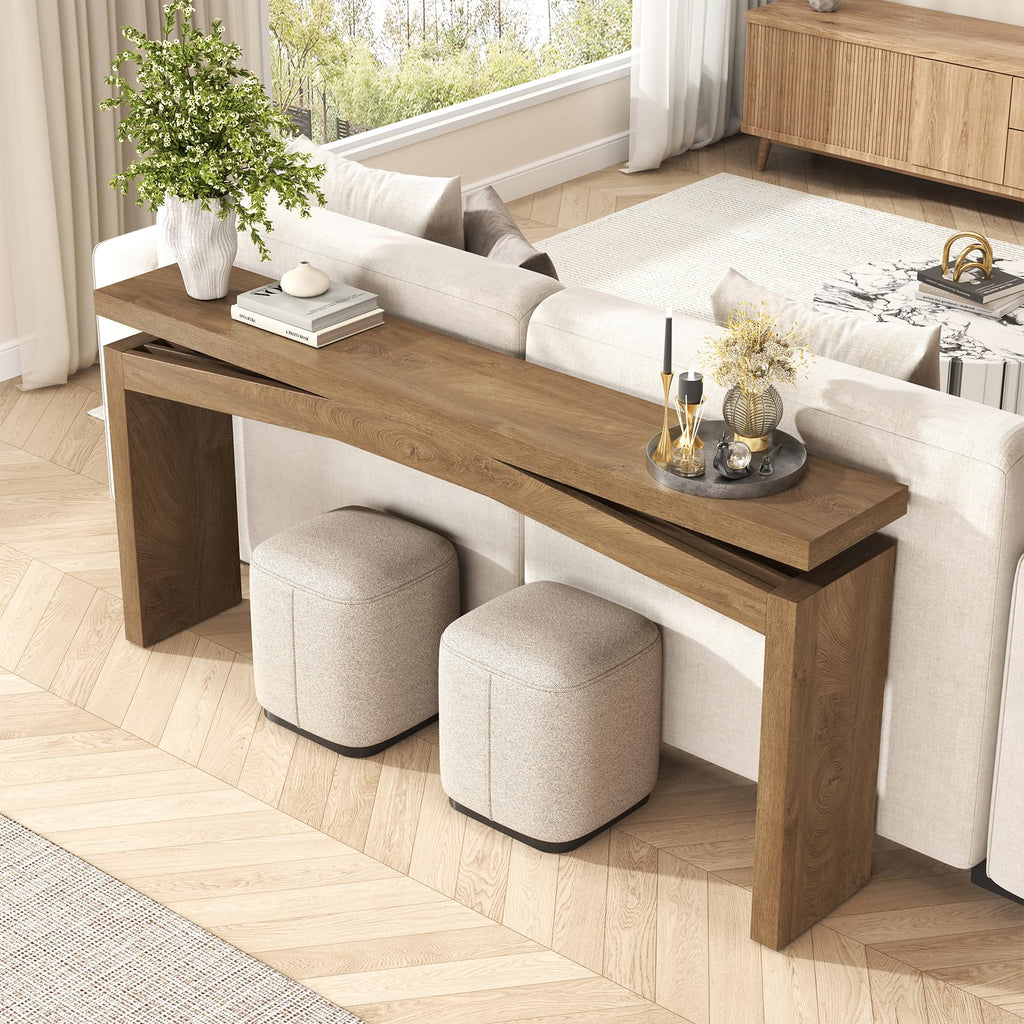 Console Tables 63-Inch Natural Brown B630