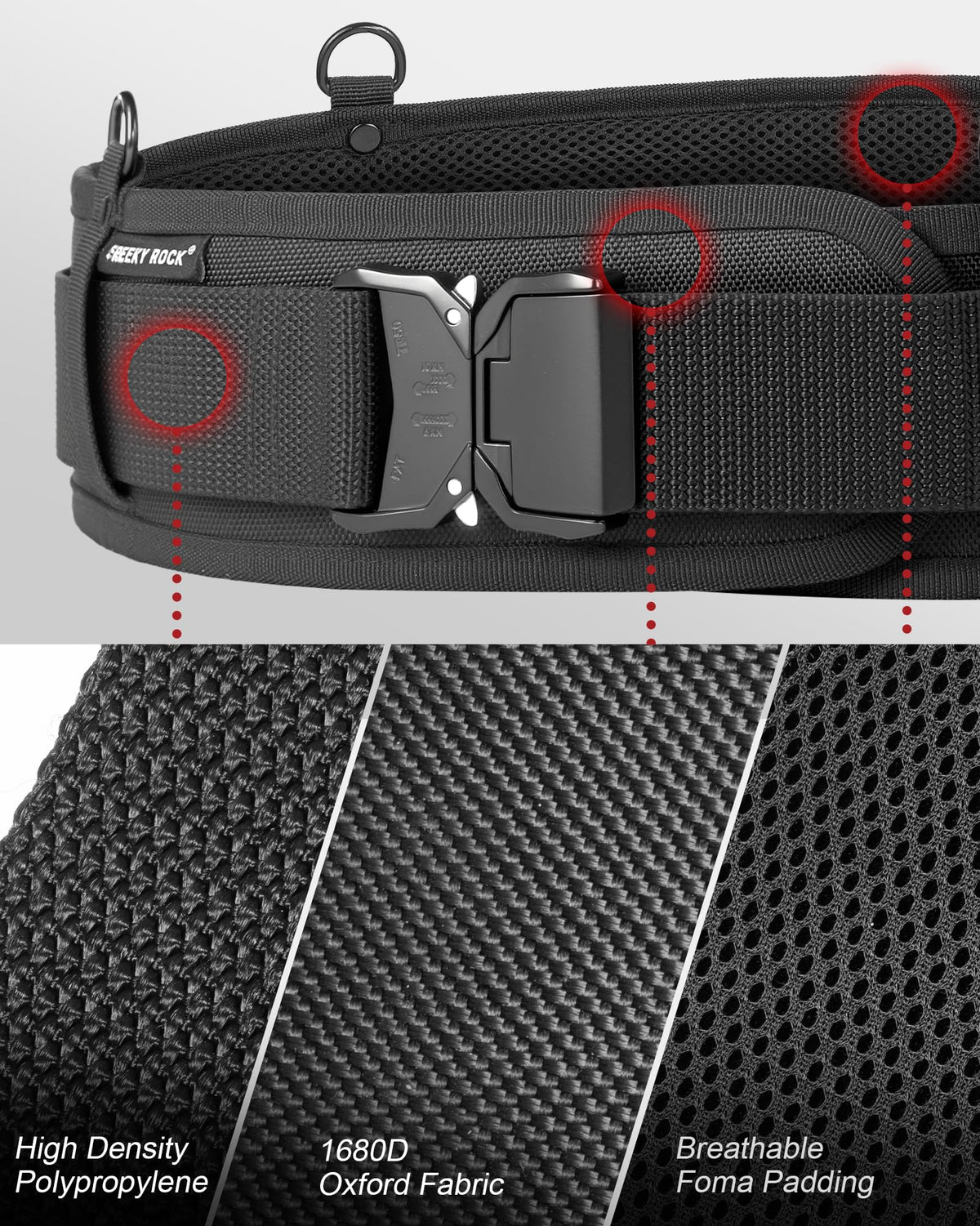 Padded Tool Belt with D Ring N605